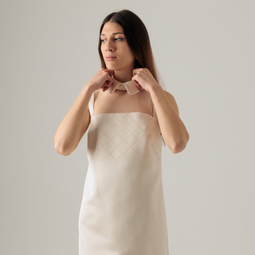elisabetta franchi beige dress ELISABETTA FRANCHI Women's dress ab85052e2-193 beige main image 1