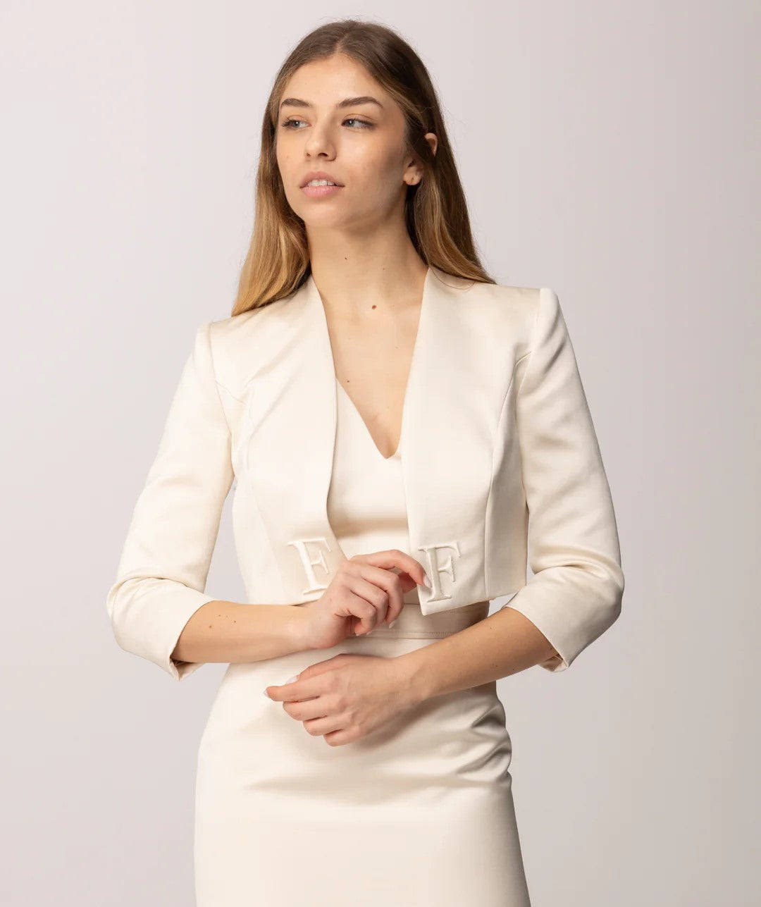 blazer dress for graduation Red Double-Breasted Blazer Dress – Beyond Formals main image 0