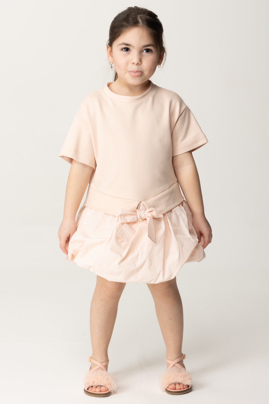 Elisabetta Franchi Bambina Bambina Abito In Felpa con Gonna In