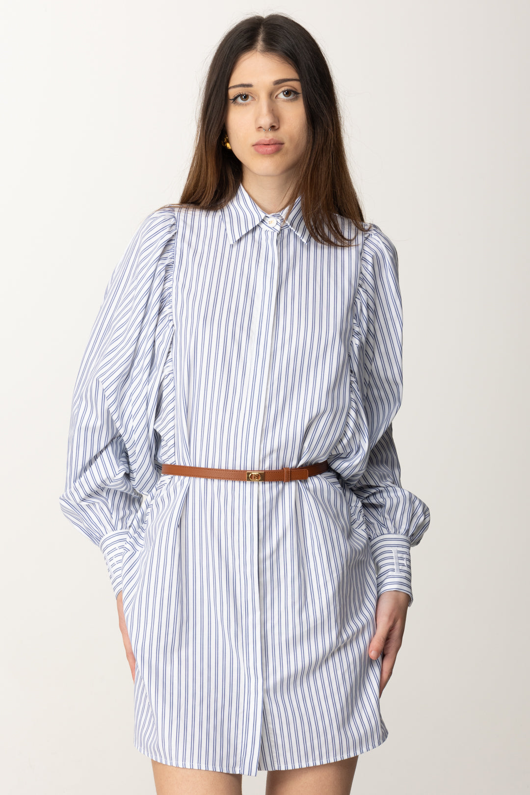 Elisabetta Franchi Donna Abito Camicia con Cintura AB85952E2