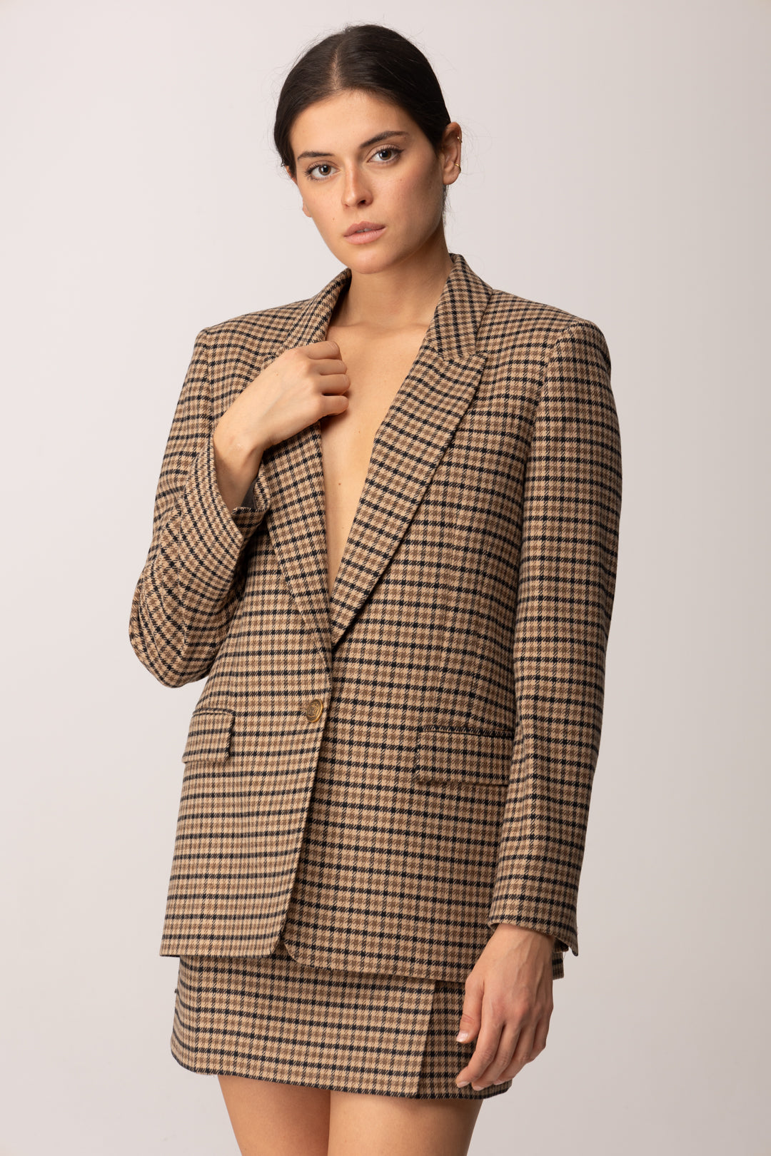 Blazer Nude Twinset – Taille M, Fabrication Italienne, Neuf Sans étiquettes
