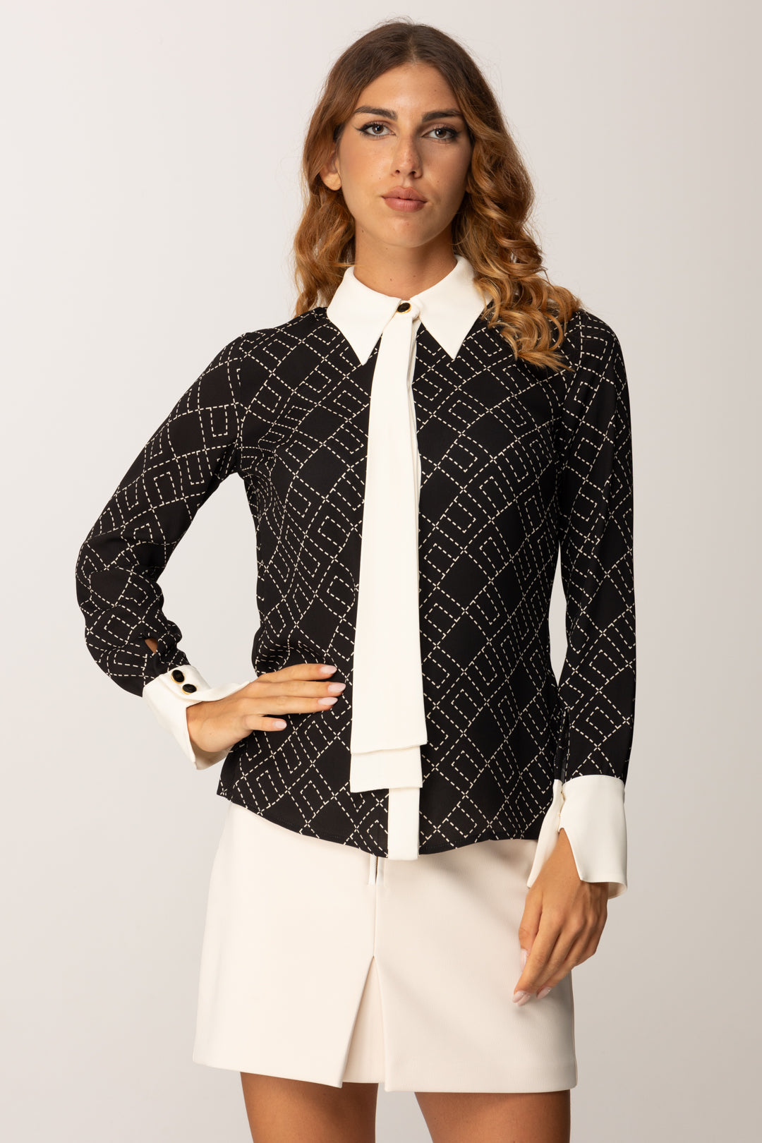 Georgette Abiti Stampa Foulard Elisabetta Franchi Donna Camicia