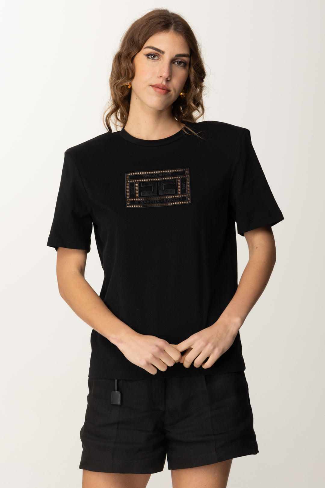 Outlet Elisabettafranchi T Shirt Logo Elisabetta Franchi Khloefemme