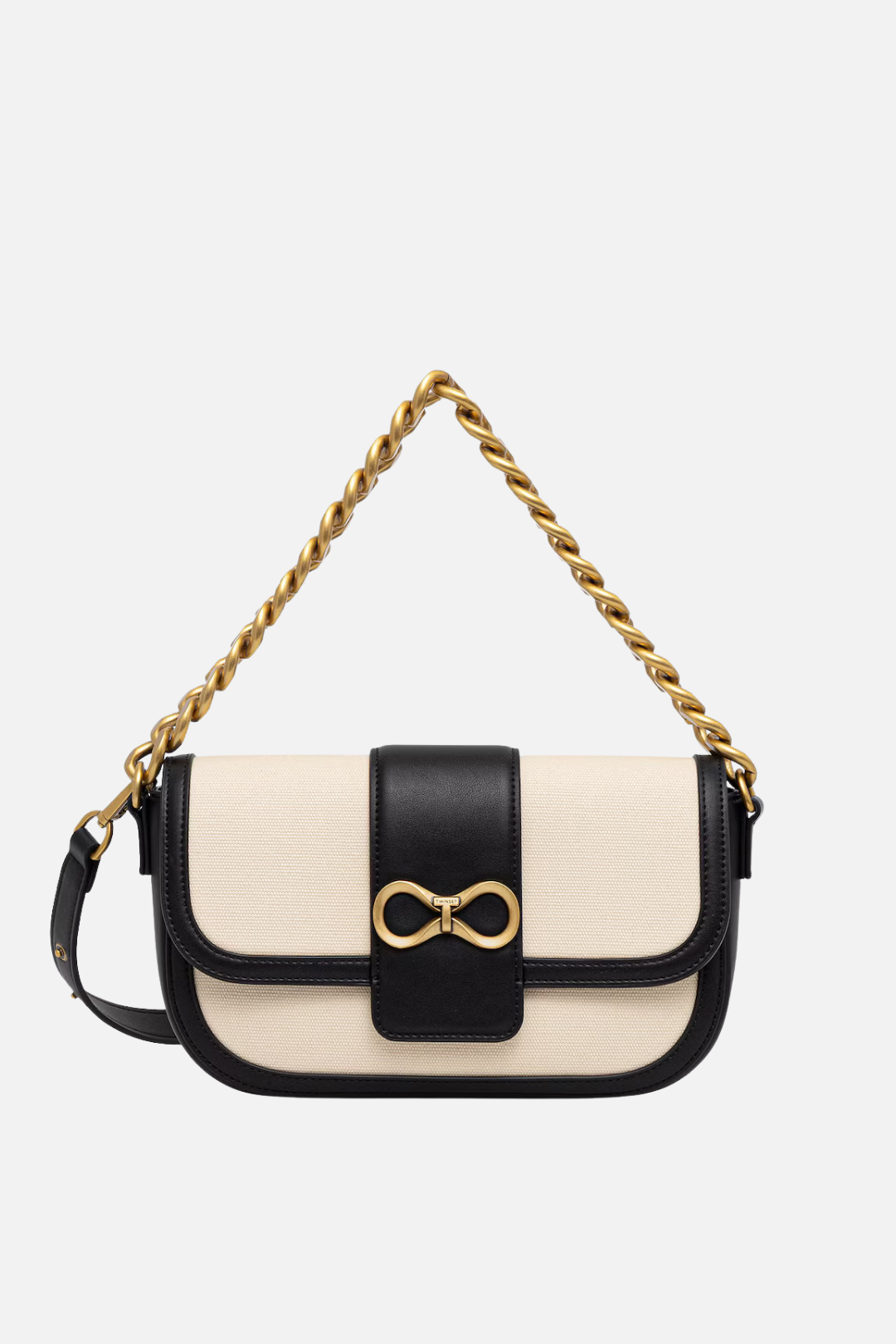 Borsa a tracolla mini con logo Donna, Bianco | Milano