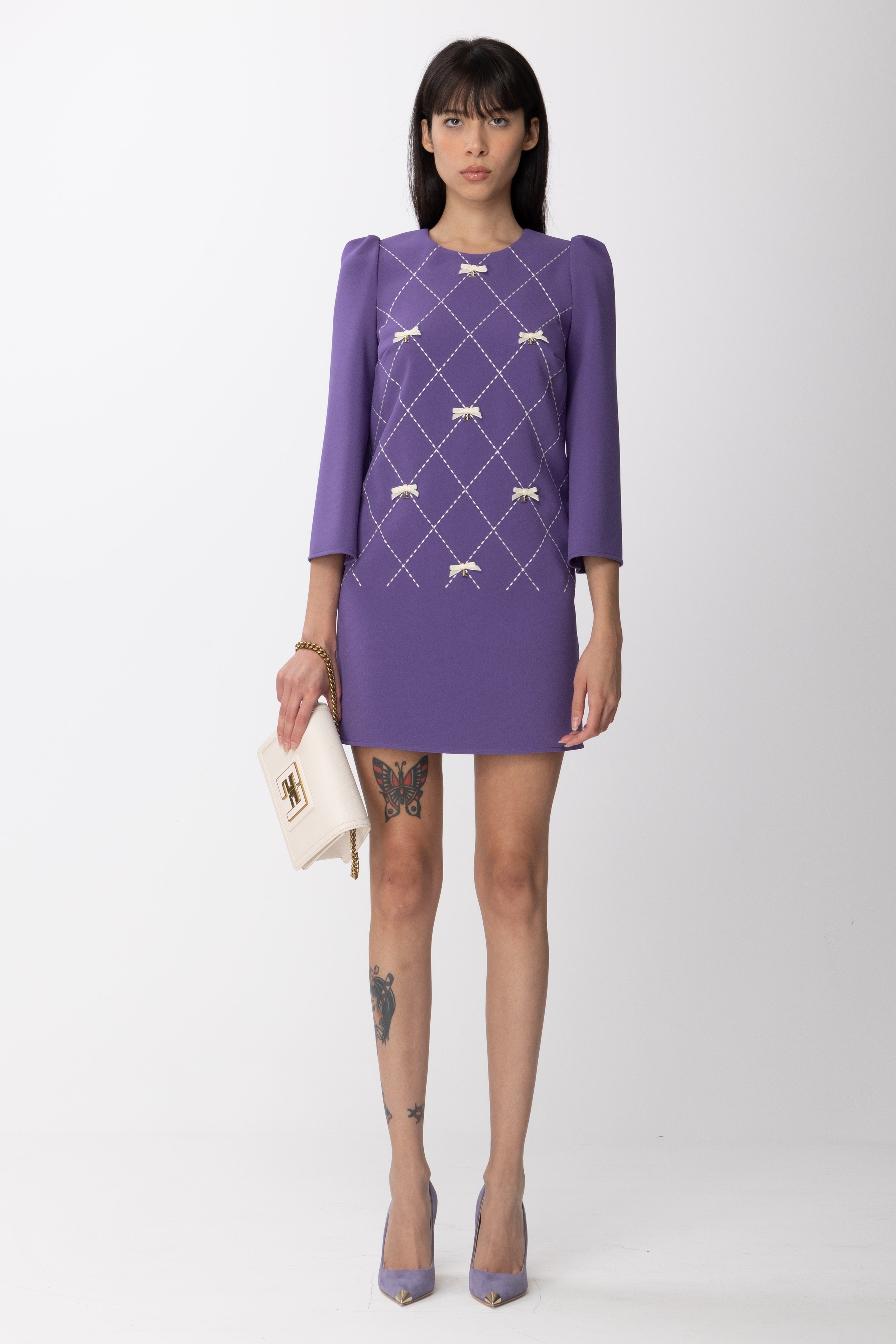 Abito a Sacchetto con Stampa Losanga