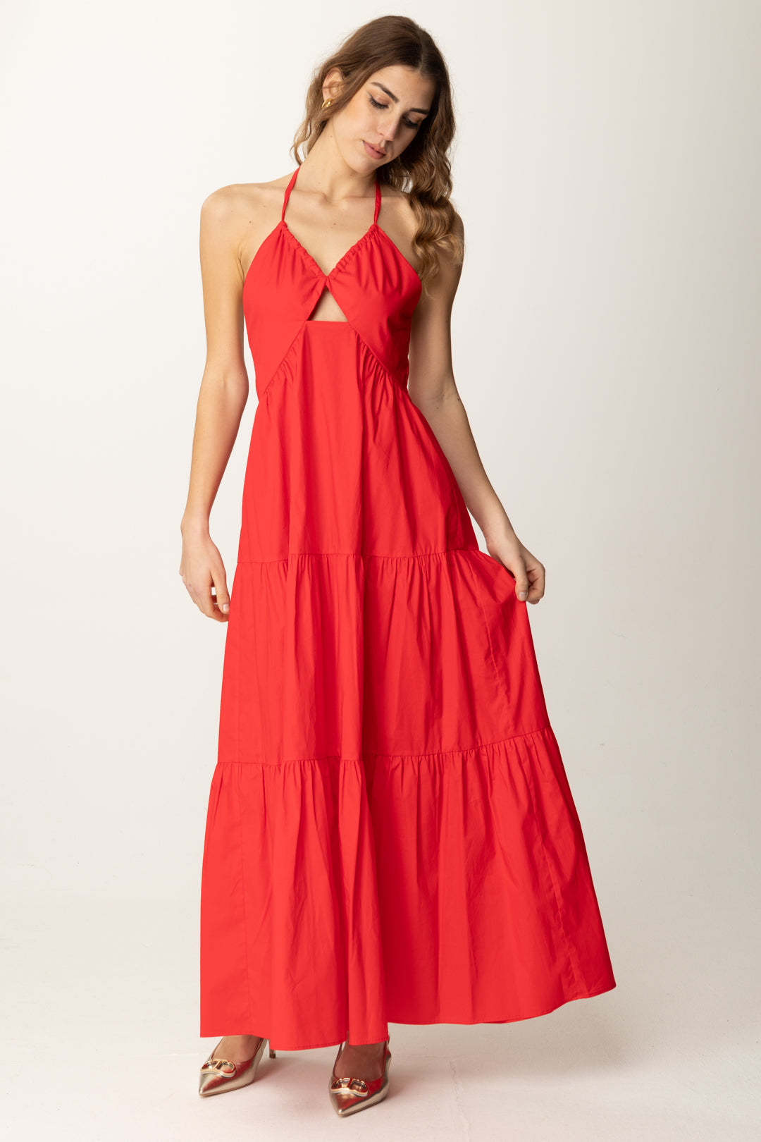 Twin Set Vestito Longuette Elegante Vestito Longuette Twin Set Da