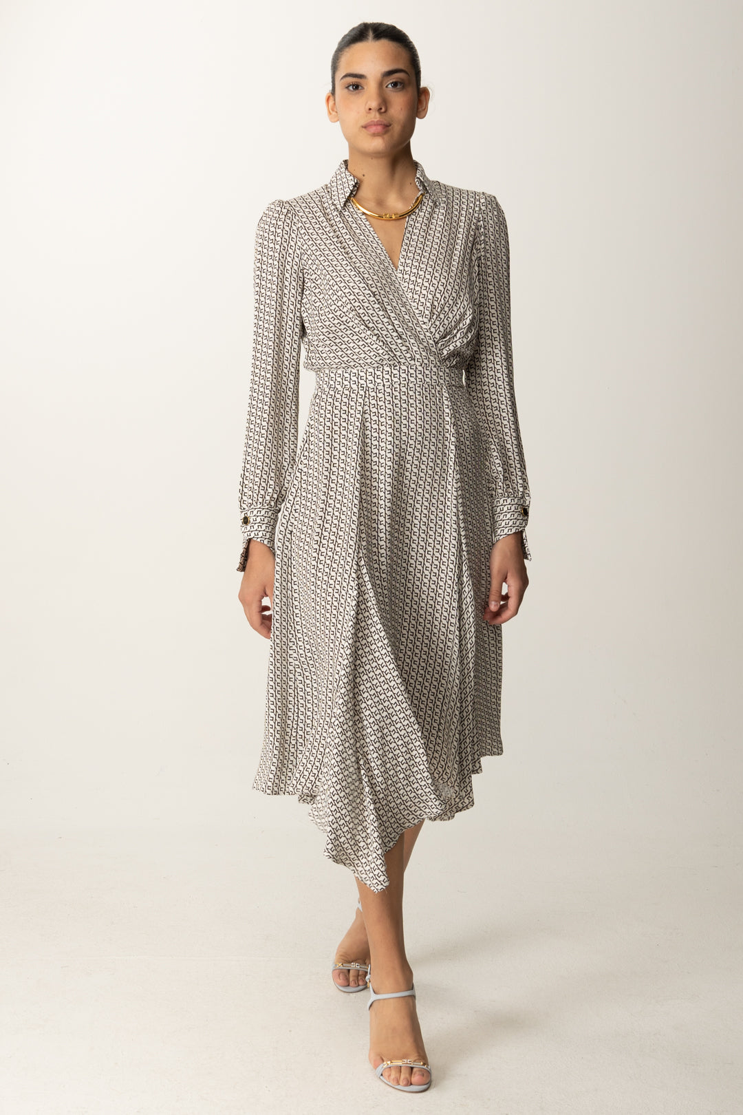 Elisabetta Franchi Donna Abito Longuette con Stampa Elisabetta Franchi Donna Abito Longuette con Stampa