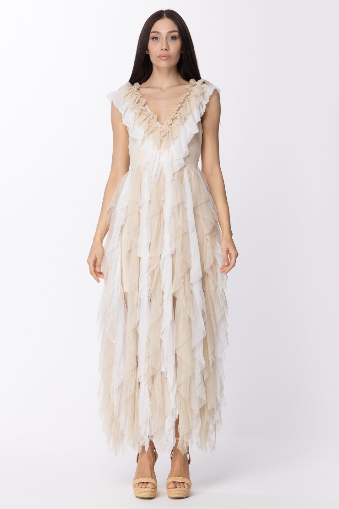 Aniye By Donna Abito Lungo Rio Bicolore 185393 SMOOTHIE MILK