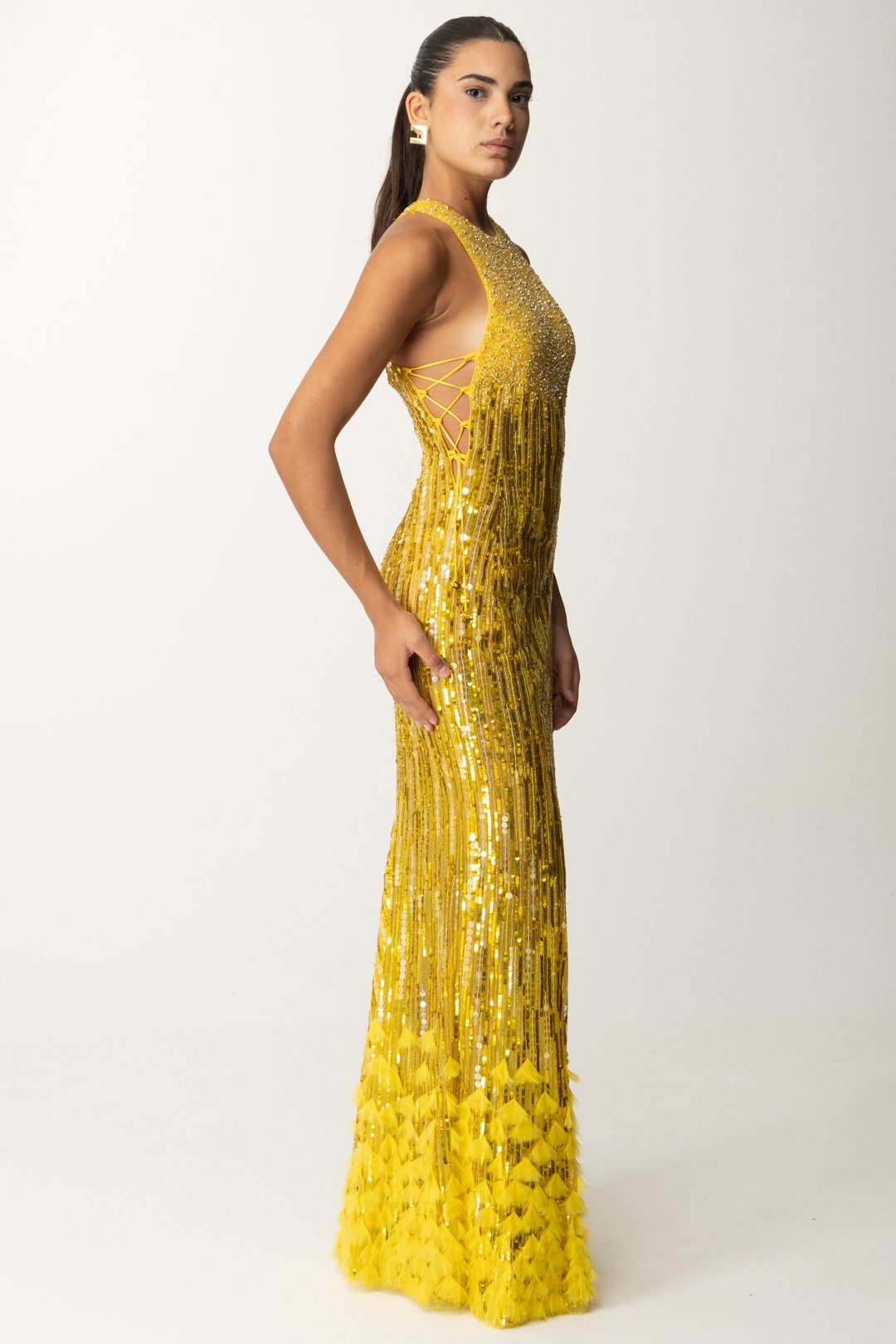 Abito Elisabetta Cerimonia Elisabetta Franchi Outlet Franchi