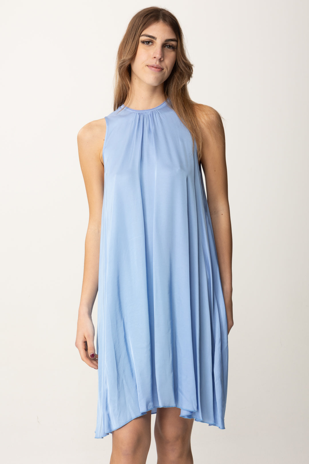 Abito Trapezio Donna Manila Grace Donna Abito Trapezio Fluido