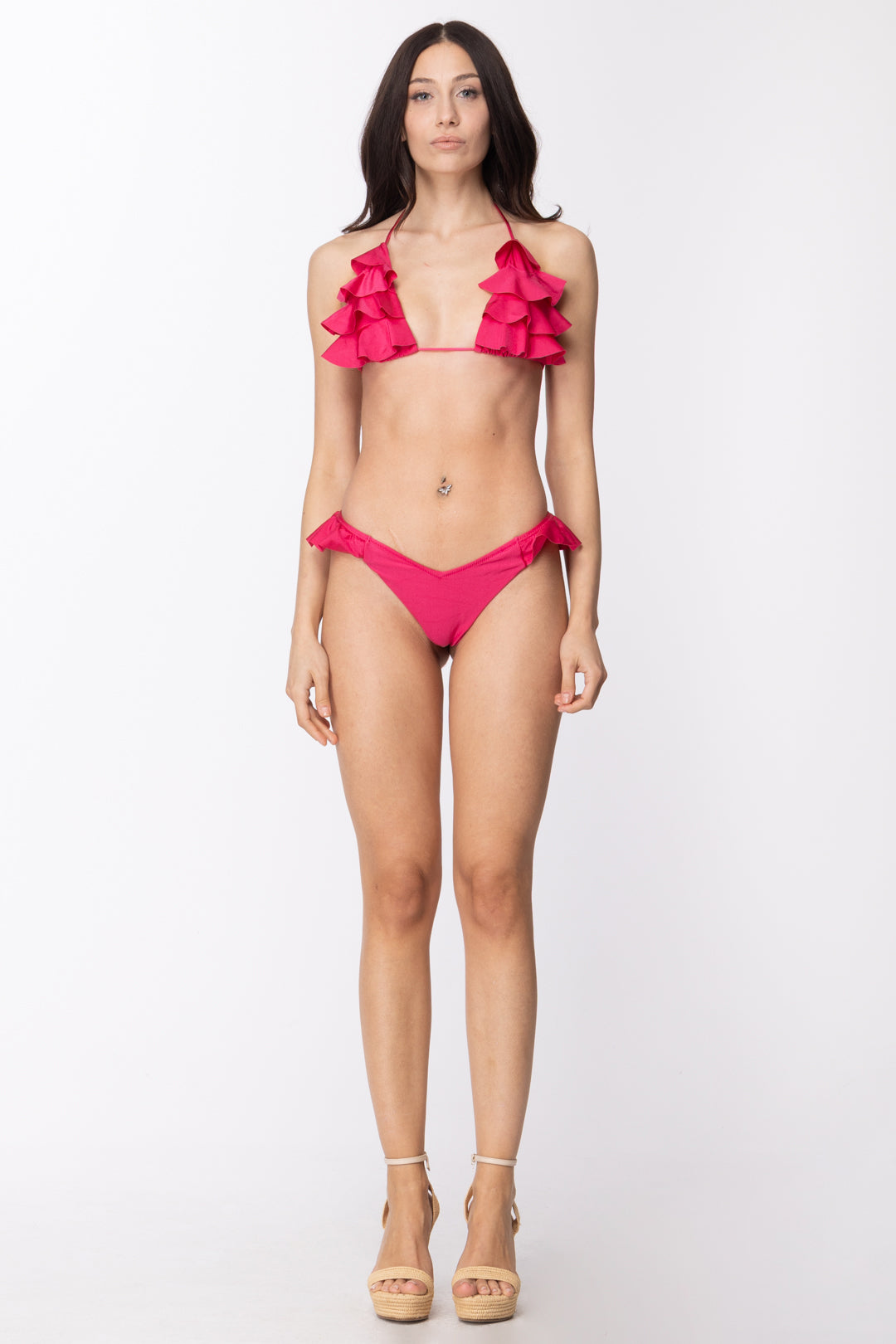 Ardoel Donna Bikini a Triangolo con Volant Lola Lola Fucsia � Khloefemme