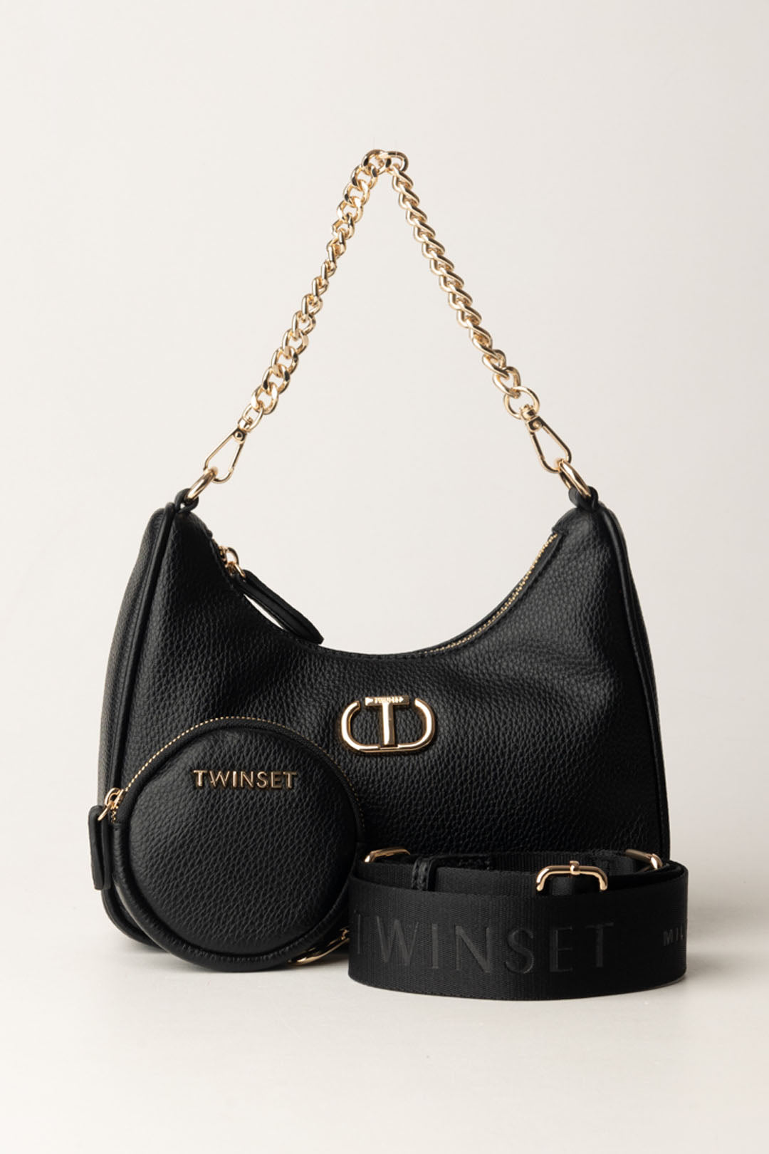 Borsa Twin Set Nera Tracolla Twinset Borsa Nera Borse A Tracolla