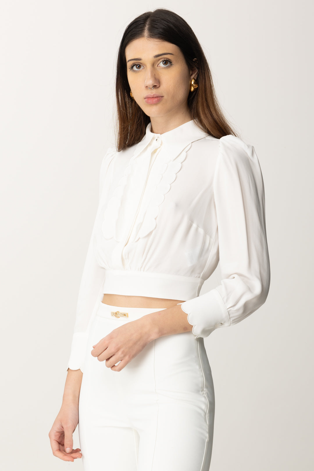 Camicie Cropped Camicetta Cropped Camicia Maniche Corte Uomo