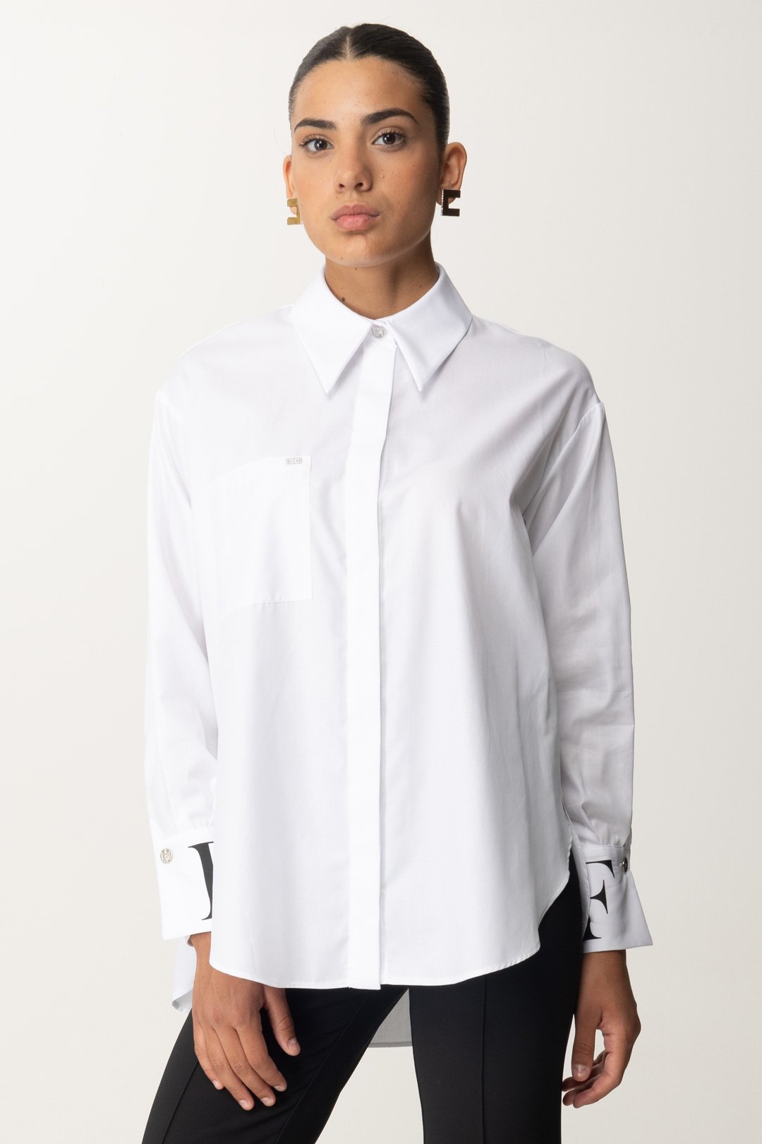 Shirt Camicia Bianca Elisabetta Franchi 2021 Elisabetta Franchi