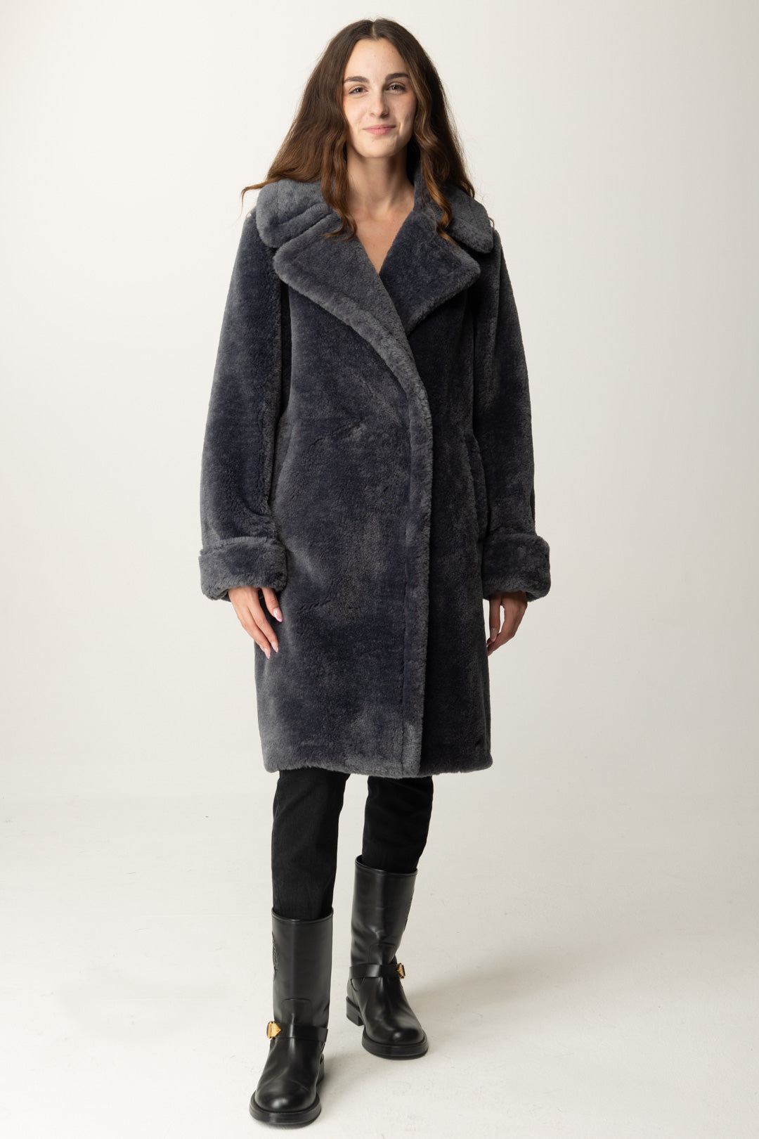 Pelliccia Sintetica Cappotto Animalier Twin Set Pelliccia