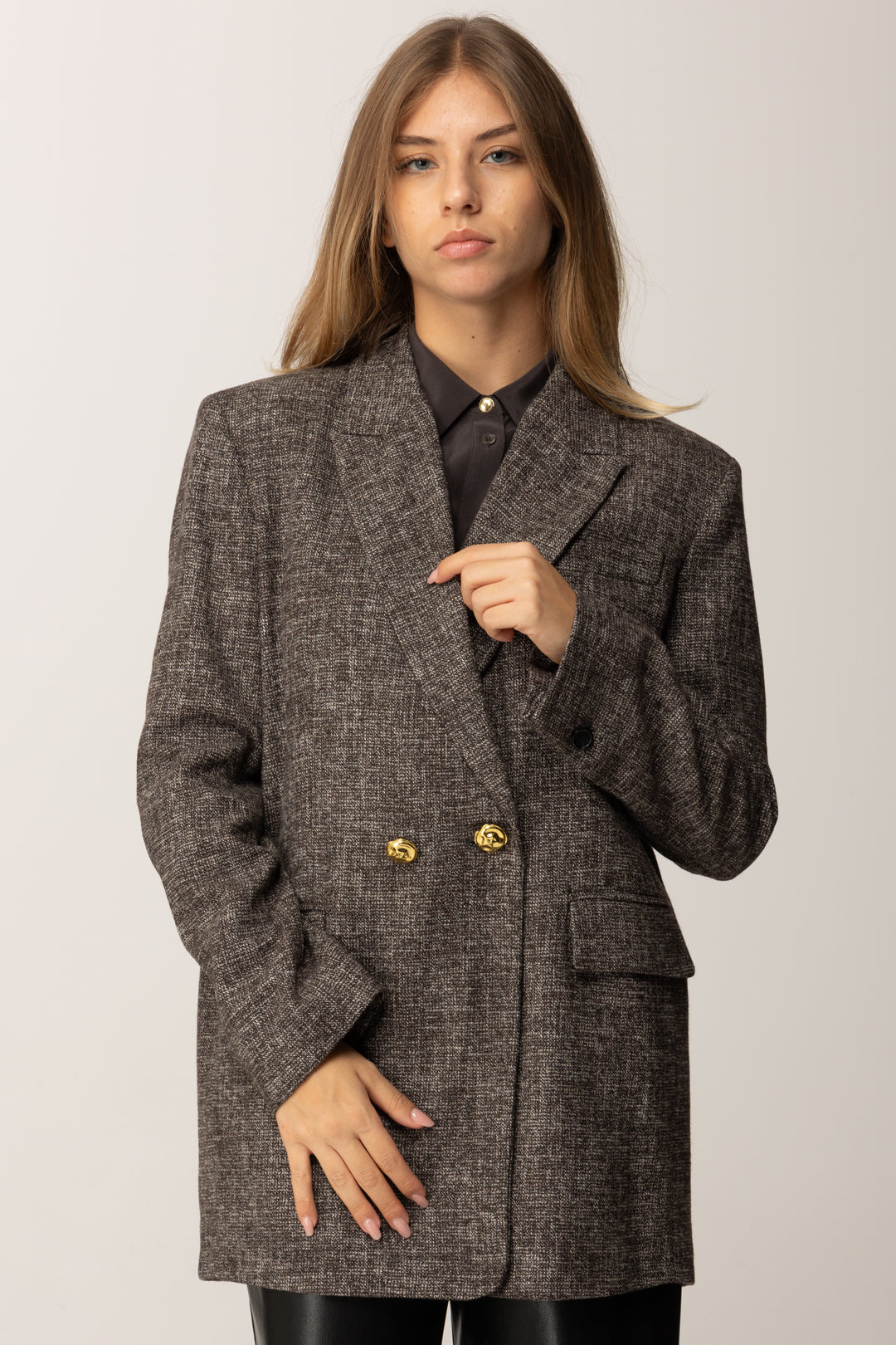Double-breasted Tweed Jacket