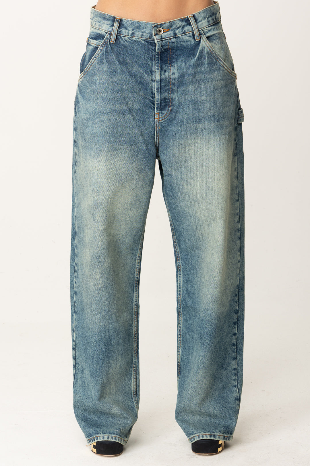 Patrizia Pepe Donna Jeans Relaxed Fit 8P0644 D084 WASHED COUTURE