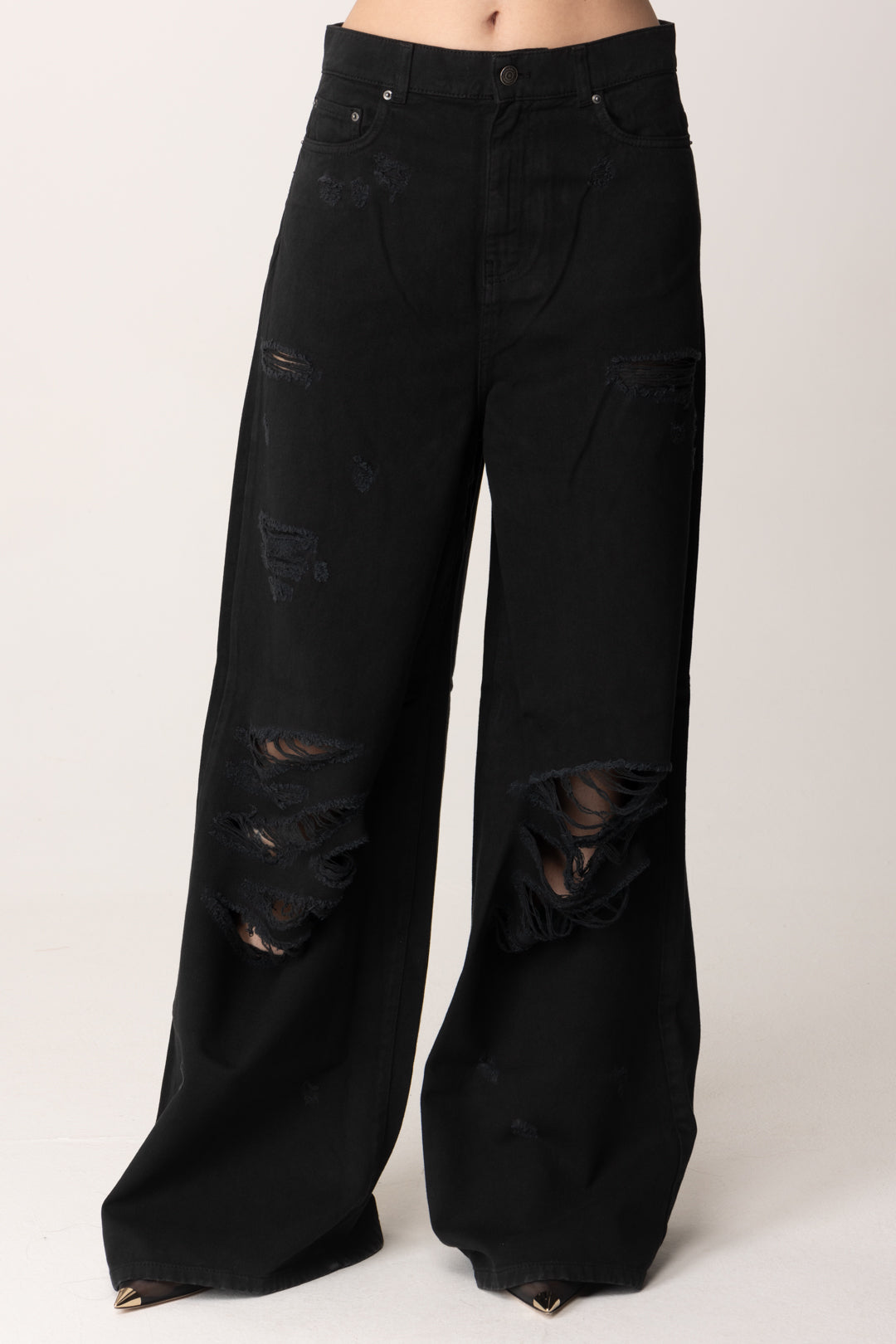 Donna Bershka Jeans 90 Rotos Bershka Kancan High Rise Wide Leg