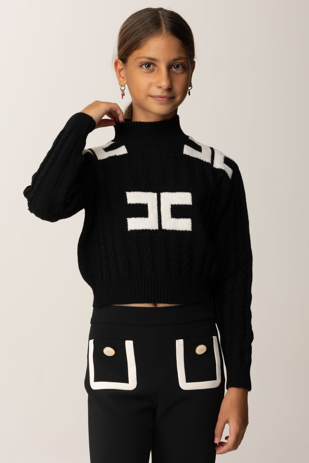 Clothing Maglia Collo Alto Elisabetta Franchi Avvenice Elisabetta