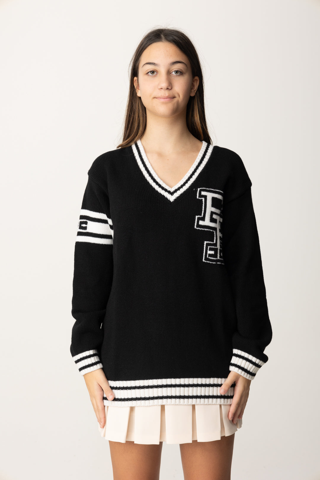 Ef Logo V-Neck Sweater - Main Image