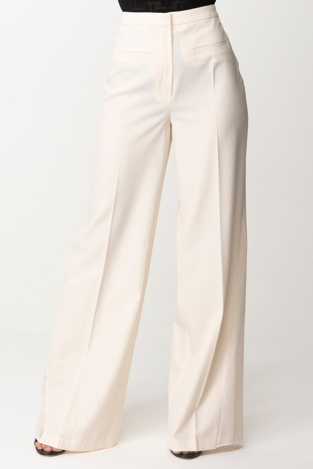 Straight Trousers In Cool Wool