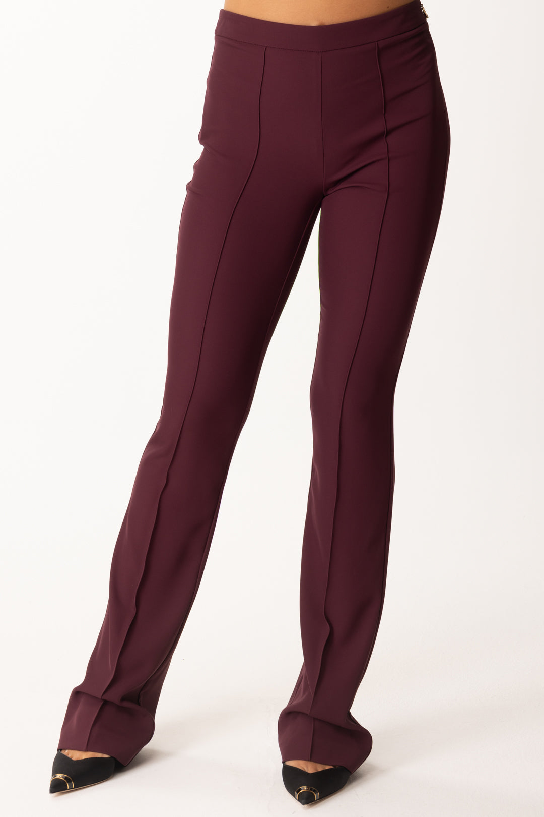 Patrizia Pepe Woman Skinny Pants with Piping 8P0747 A454 PURPLE