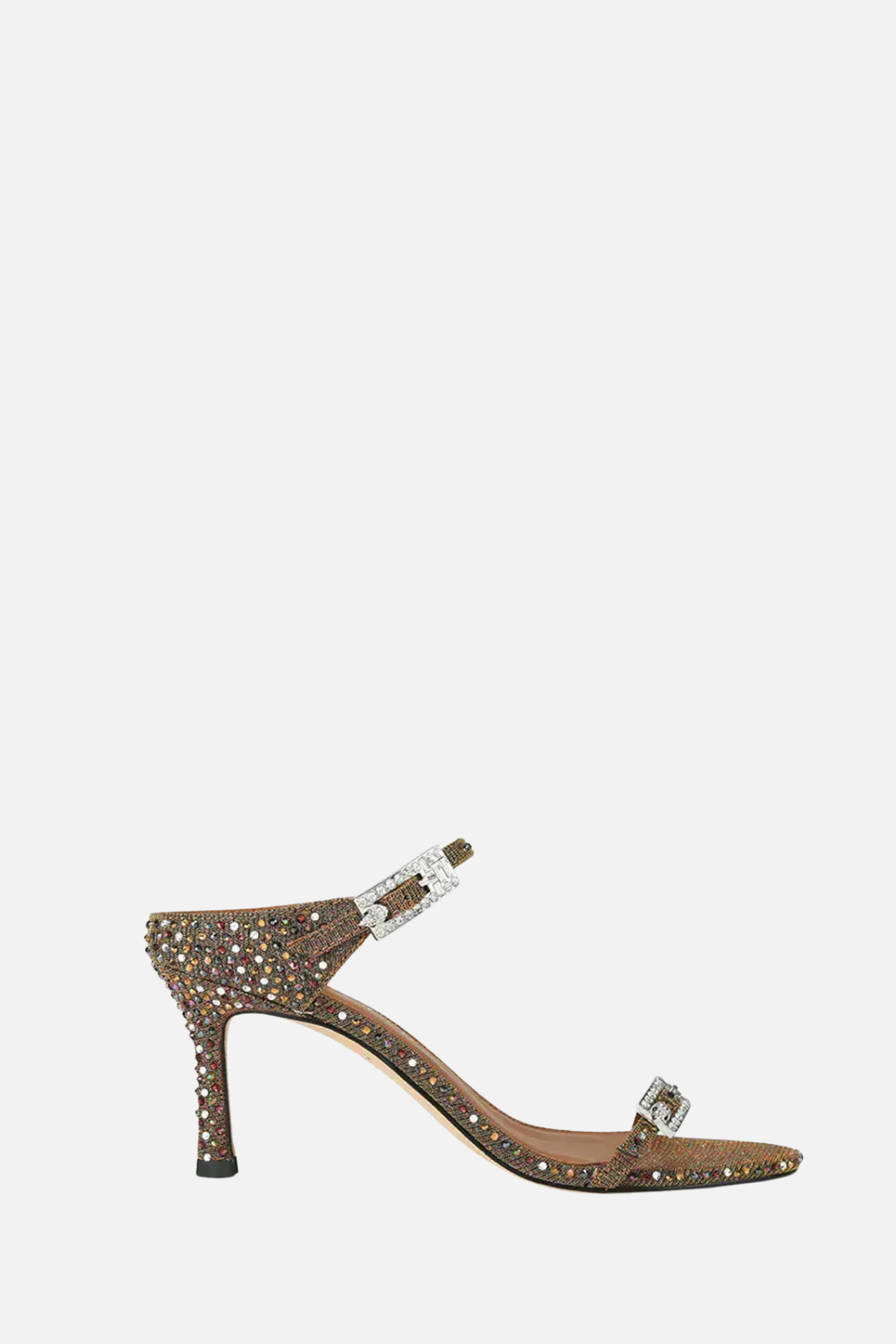 Kurt Geiger Mujer Sandalias Altas con Strass y Doble Hebilla