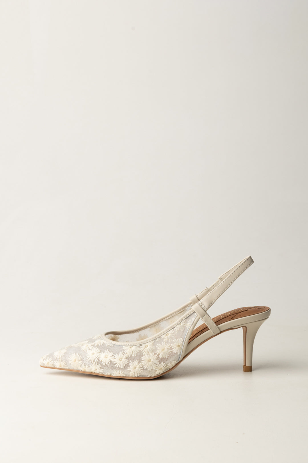 Fiori Zapatos De Mujer Slingback Con Bordado De Flores