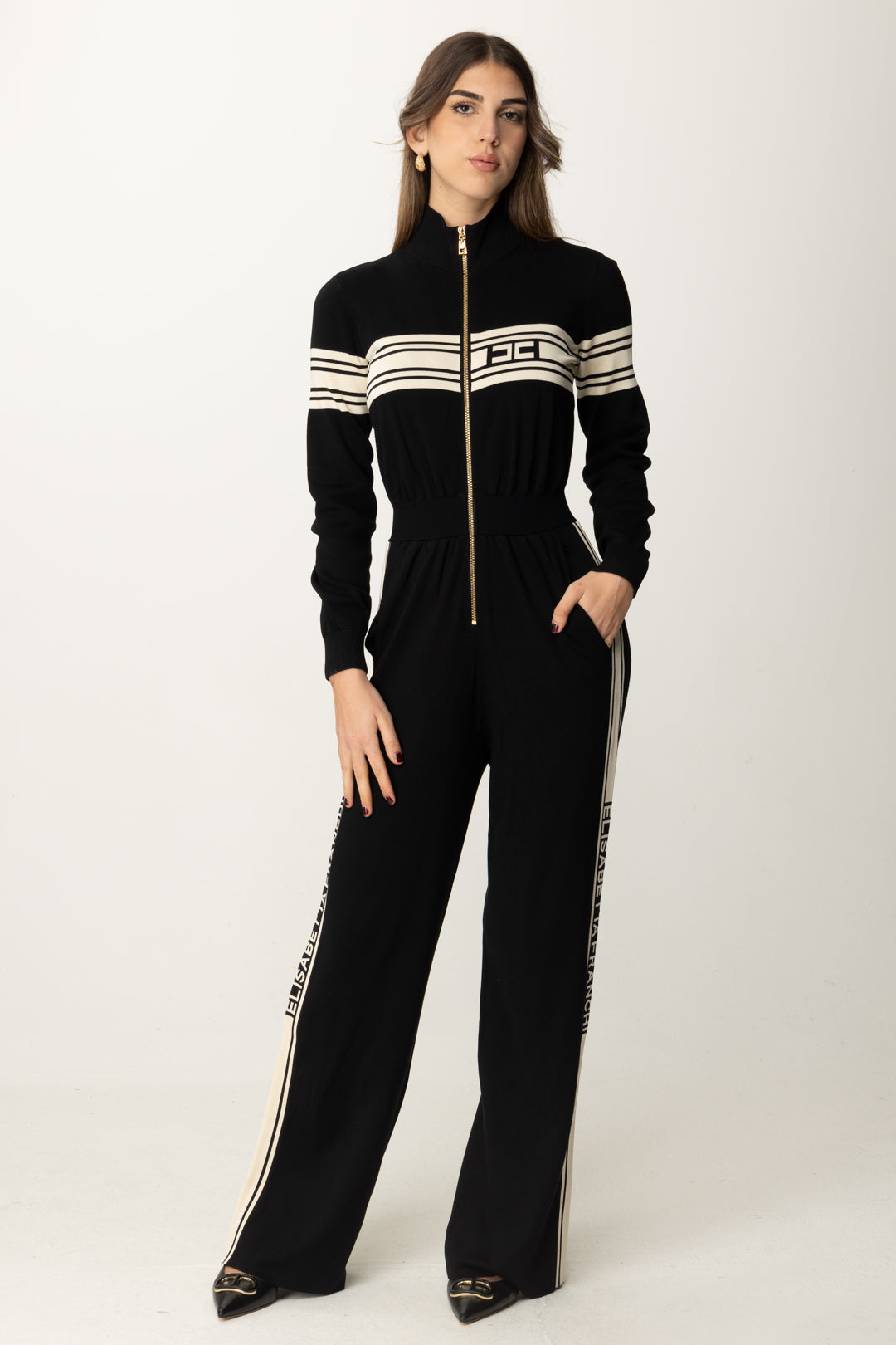 Elisabetta Franchi Tuta In Viscosa Tuta In Viscosa Con Pantalone