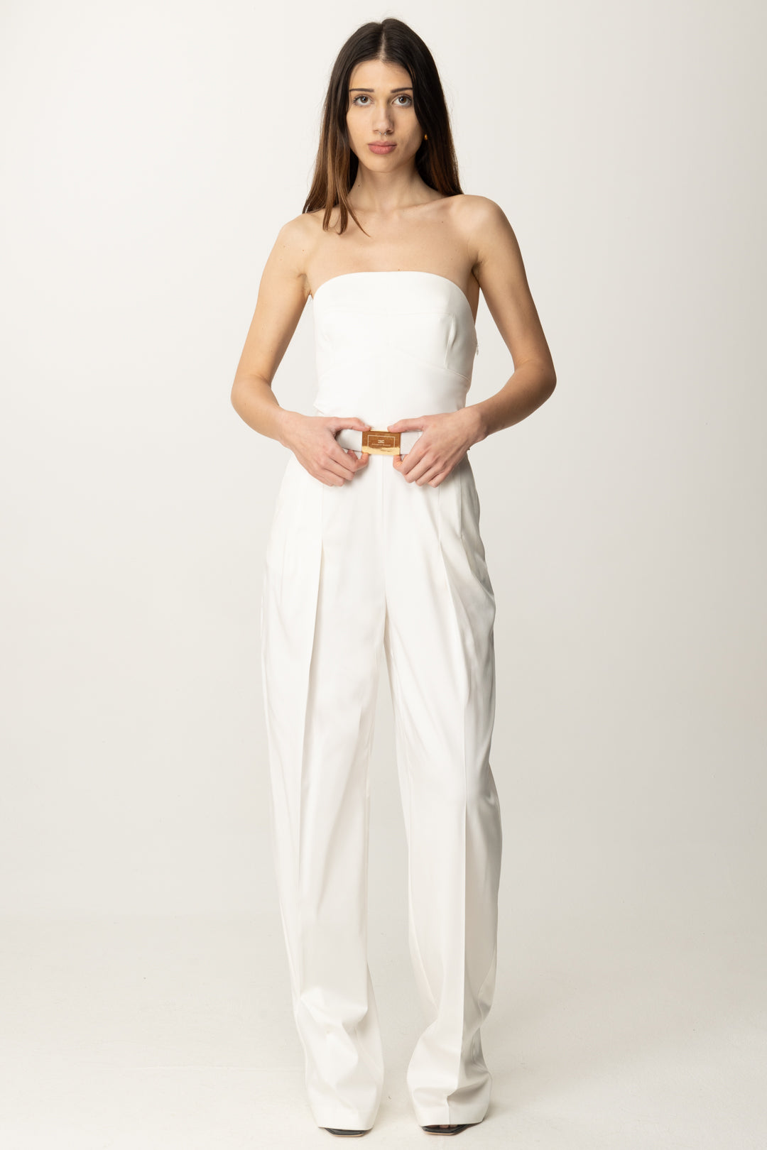 Tuta Bianca Tuta Elegante Monospalla Tuta Elegante Tuta Bicolore