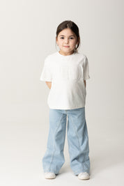 Jeans Palazzo con Costuras