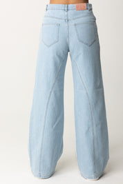 Jeans Palazzo con Costuras