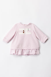 Abito In Felpa con Ricamo Betty