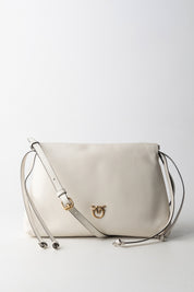 Borsa a Spalla In Pelle Liscia con Coulisse