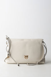 Borsa a Spalla In Pelle Liscia con Coulisse