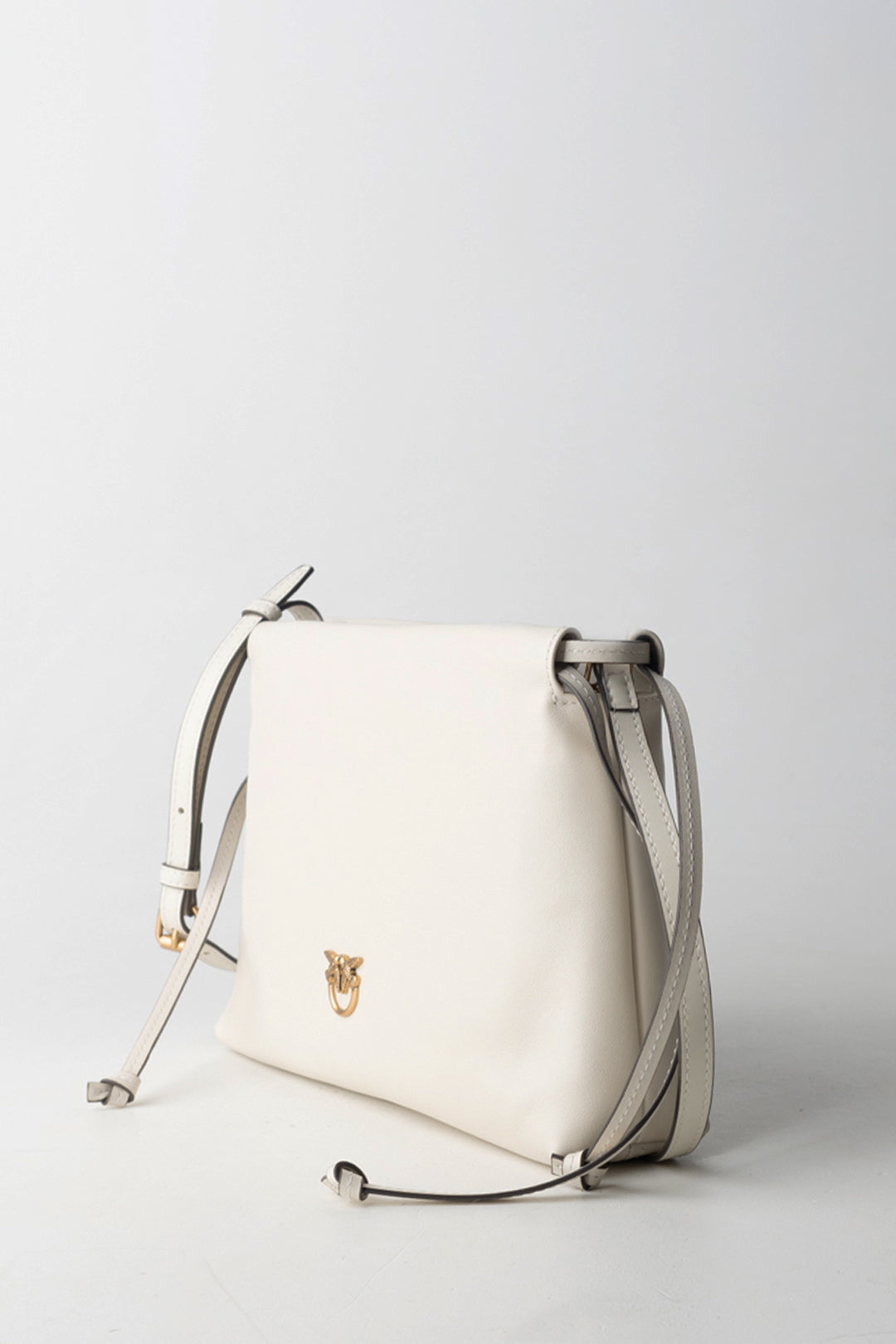 Borsa a Spalla In Pelle Liscia con Coulisse