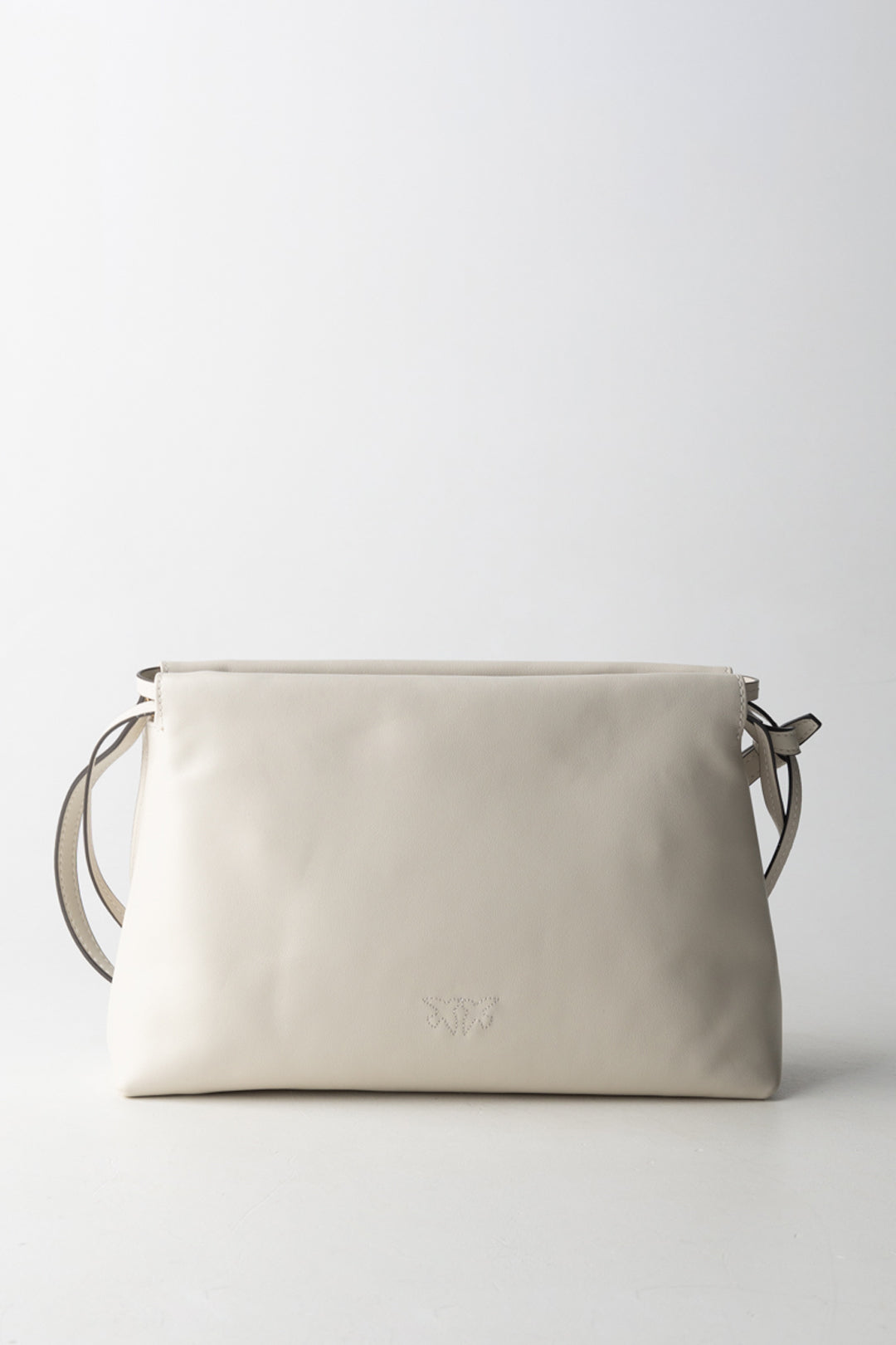 Borsa a Spalla In Pelle Liscia con Coulisse