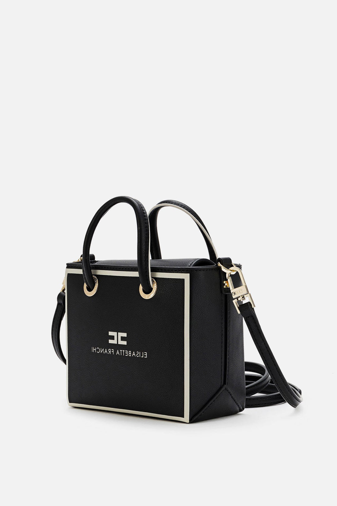 Elisabetta Franchi 24/7 Borsa 18/22 NERO/CREAM