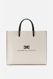 Elisabetta Franchi 24/7 Maxi Bag 10/20 CREAM/NERO