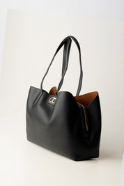 Shopper-Tasche mit Kalbsleder-Effekt