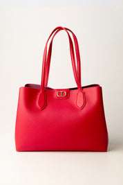 Shopper-Tasche mit Kalbsleder-Effekt