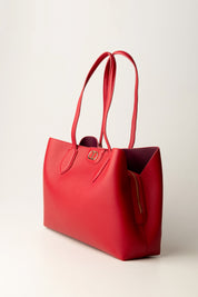 Shopper-Tasche mit Kalbsleder-Effekt