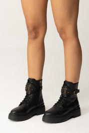 Anfibi con Cinturino Logato Frontale