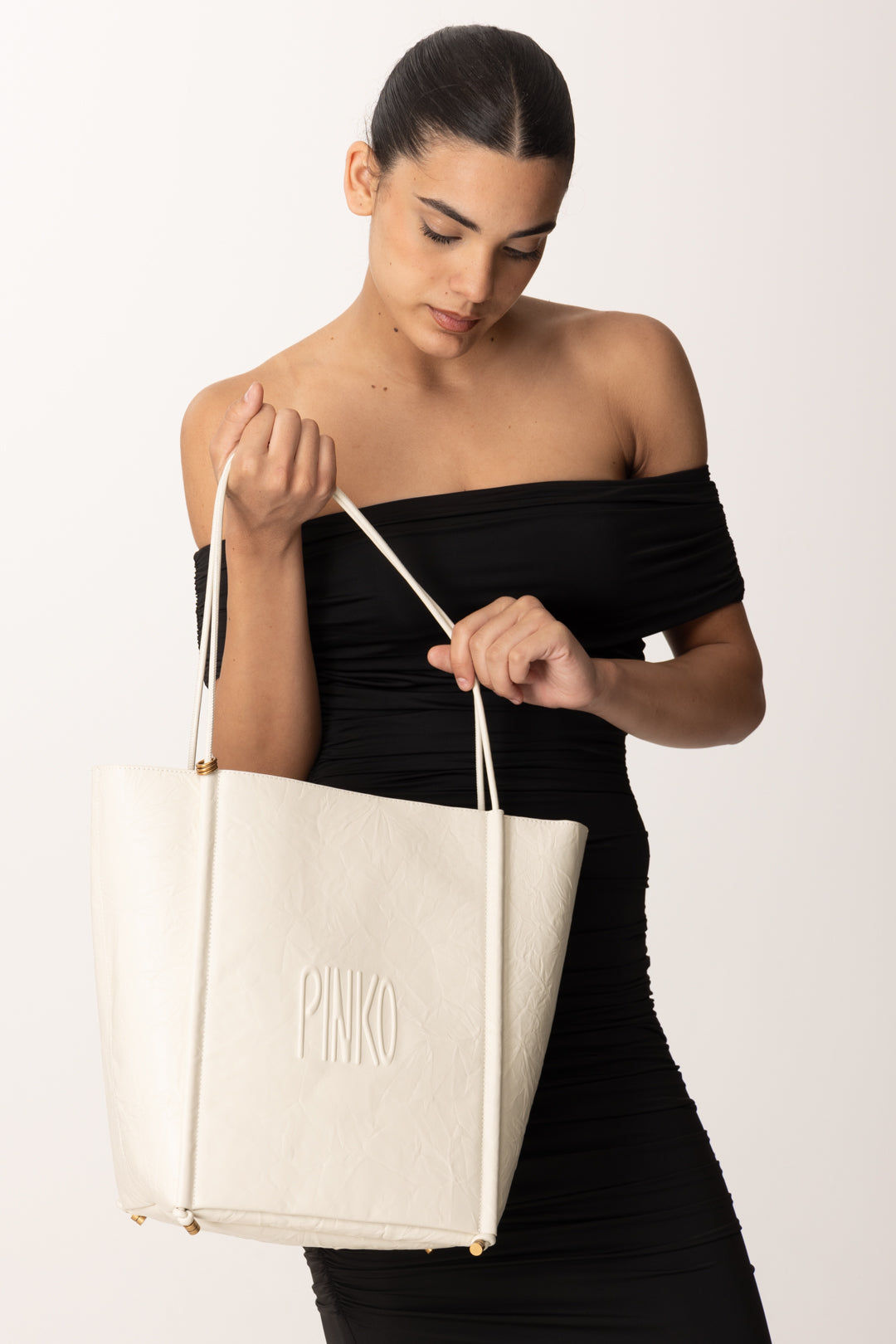 Pinko Woman Shopping Bag Paper Effect 104365 A27H Z14Q – Khloefemme