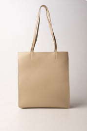 Leder Vertikale Einkaufstasche