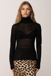 Maglione Dolcevita In Lana Fine