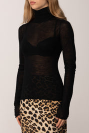 Maglione Dolcevita In Lana Fine