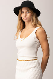 Cappello In Feltro con Micro Logo Oval T