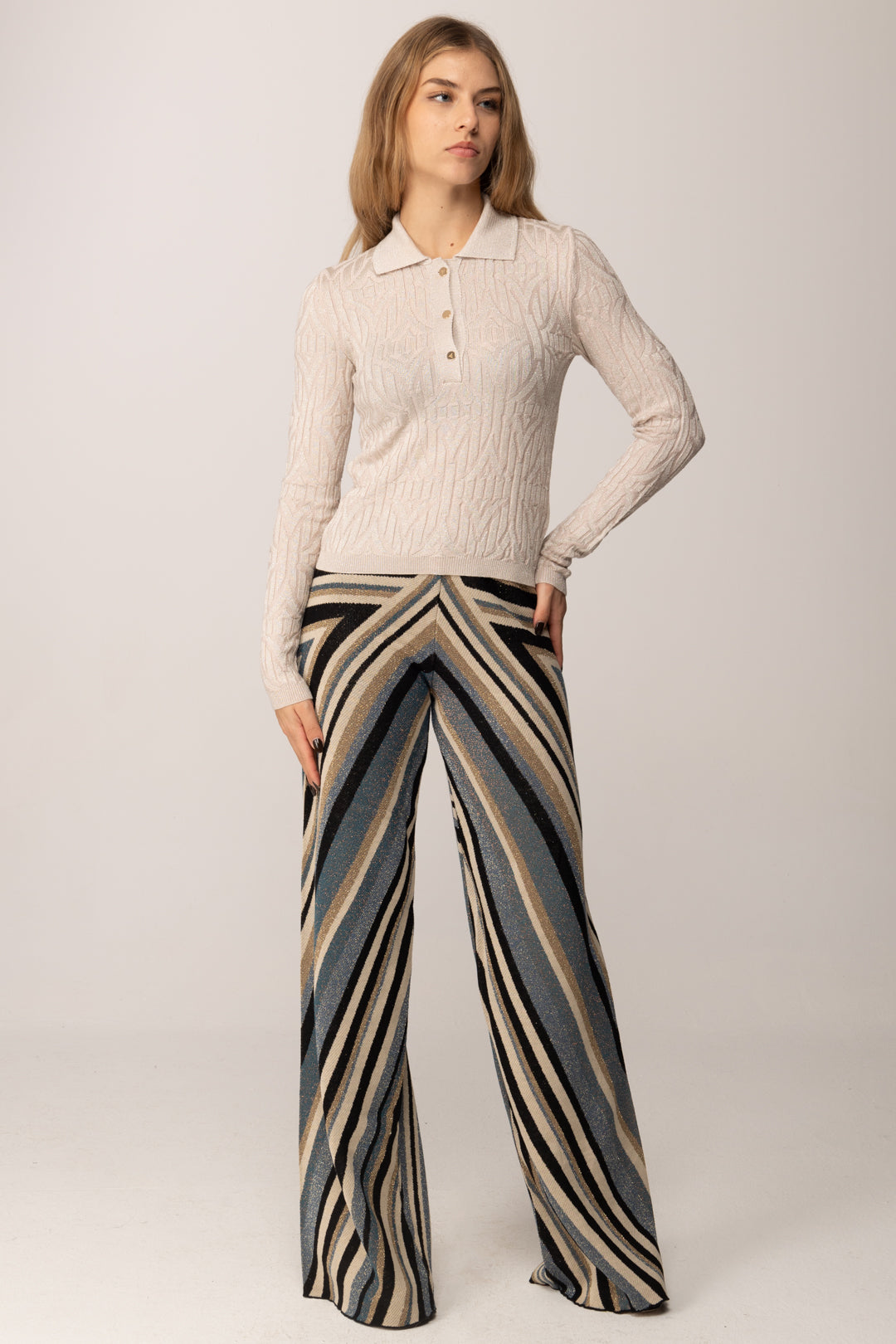 Akep Polo a Costine MGKD11036 ECRU'