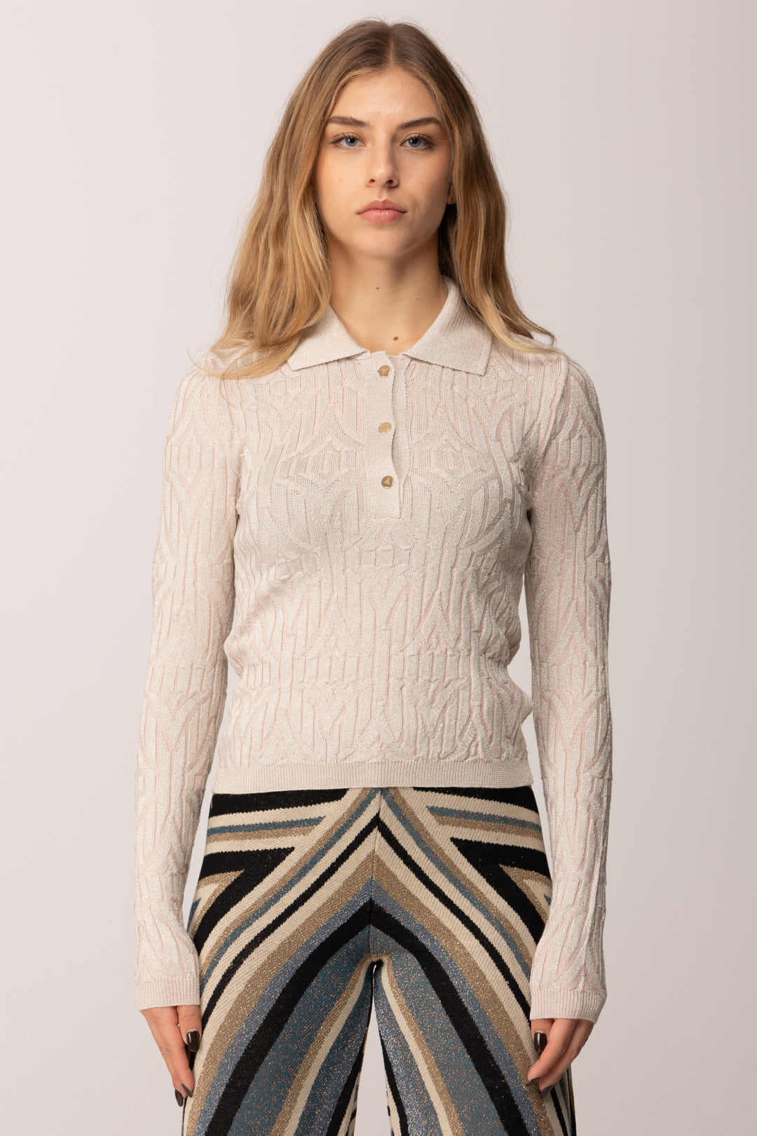 Akep Polo a Costine MGKD11036 ECRU'